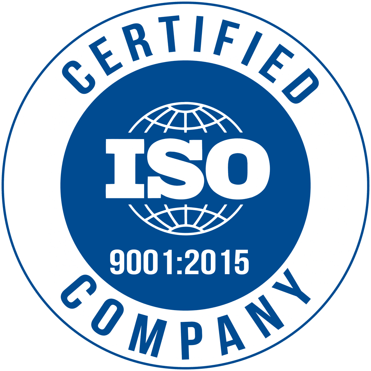 ISO 9001 certified company